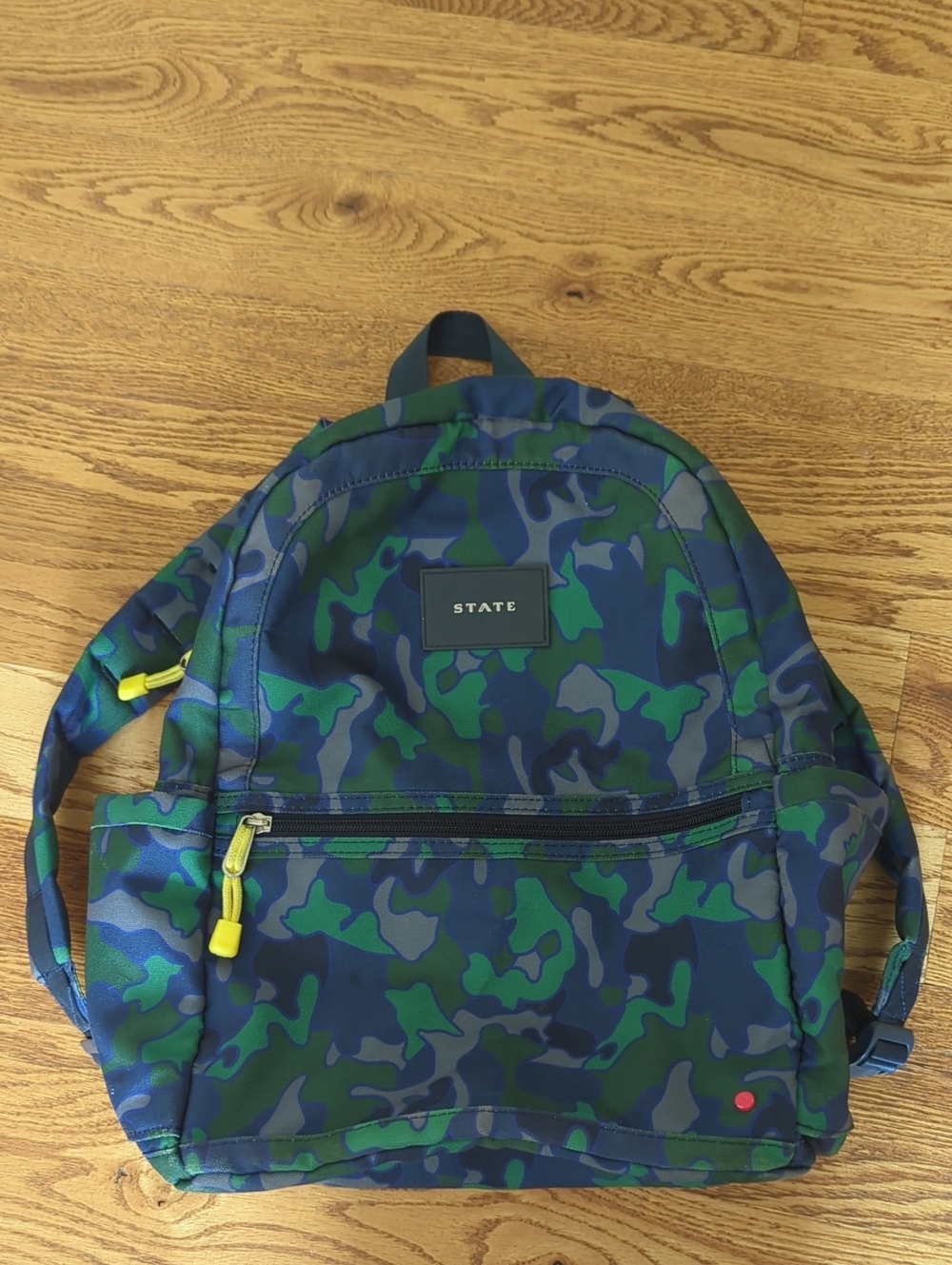 STATE Blue & Green Camo Kids Backpack